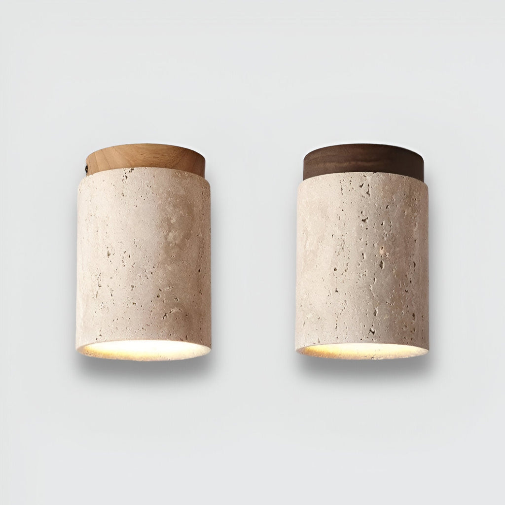 Eira – Gelbe Höhlenstein-Deckenlampe