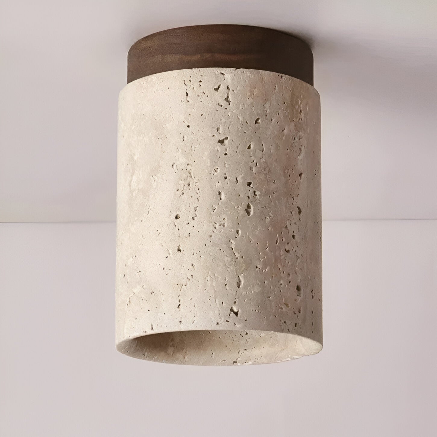 Eira – Gelbe Höhlenstein-Deckenlampe