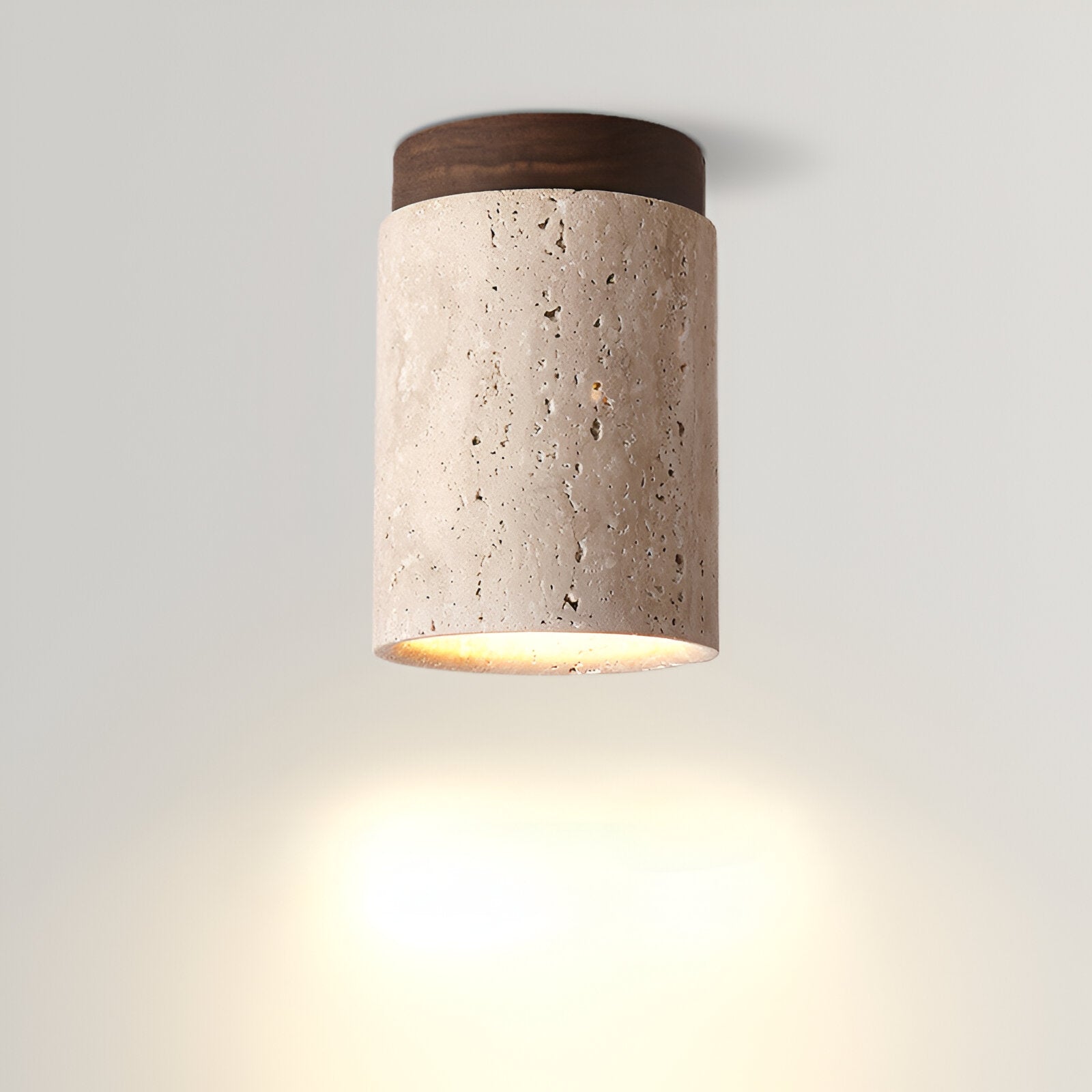 Eira – Gelbe Höhlenstein-Deckenlampe