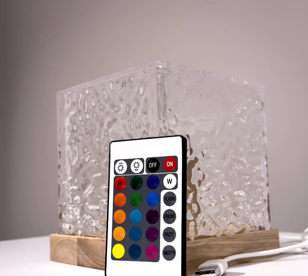 RippleRays – Nachtlicht mit 16 Farben und Wasserprojektor