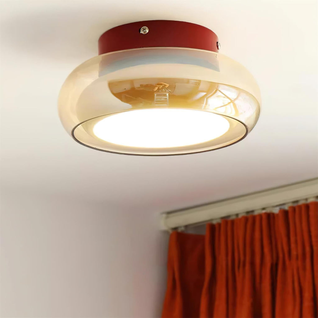 Zendi – Moderner Leuchter mit Glas-Schirm