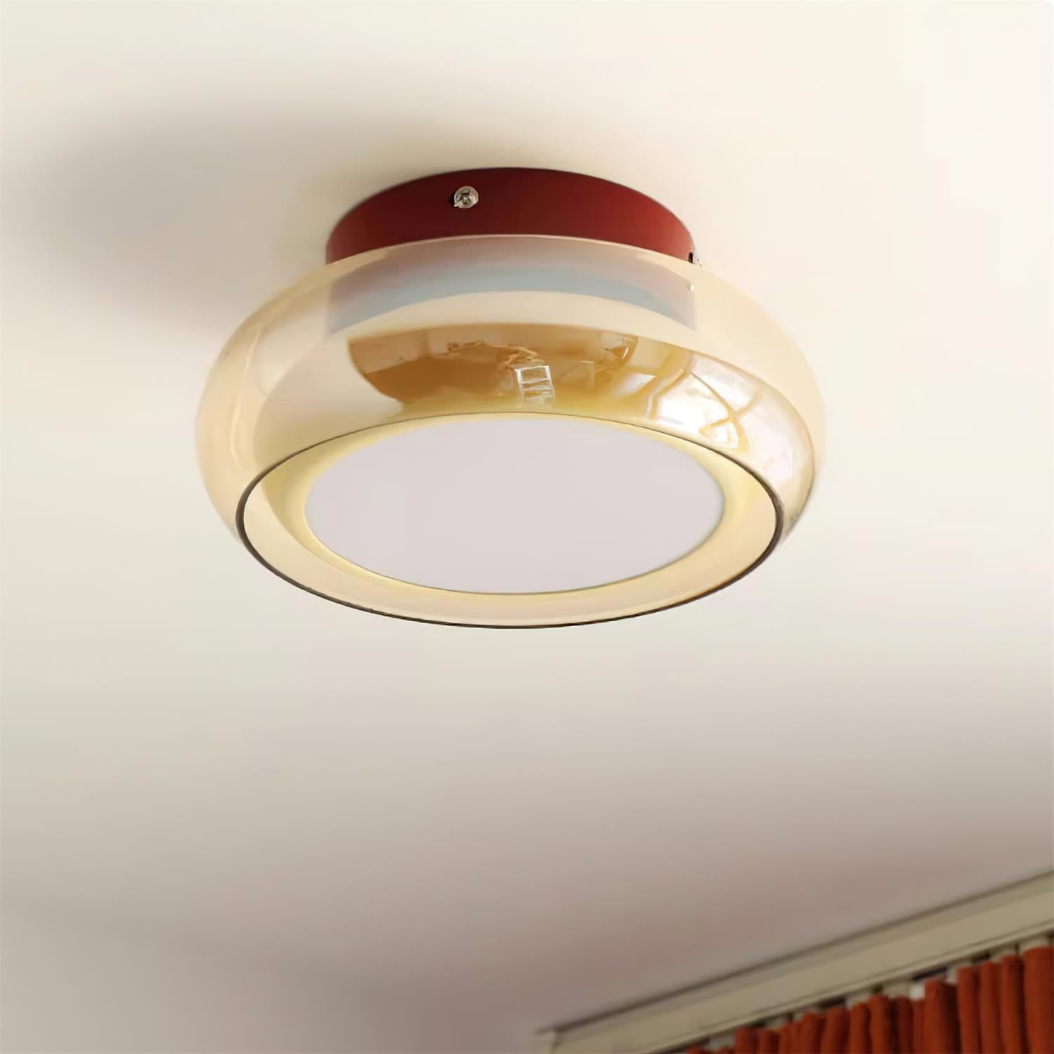 Zendi – Moderner Leuchter mit Glas-Schirm