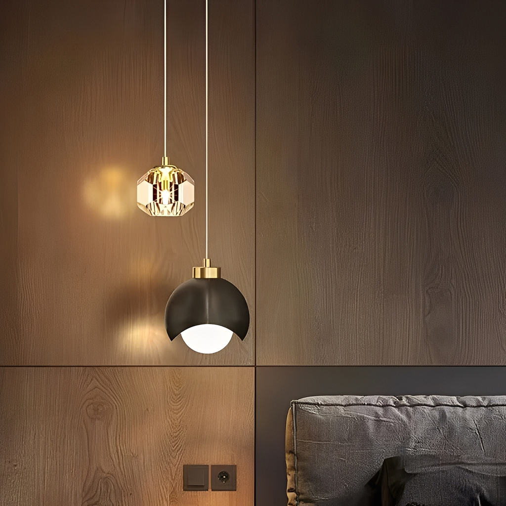 Zaldy – Goldene Luxus-Kristall-Pendelleuchte