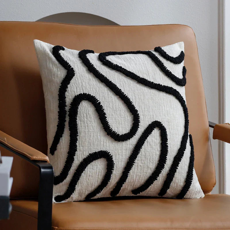 Sabella – Boho Chenille Dekokissen