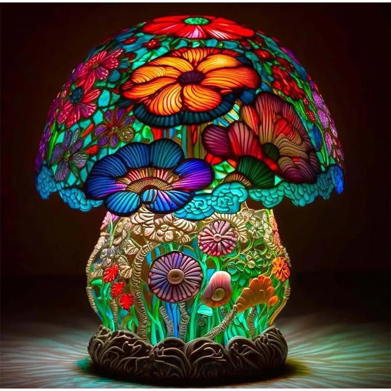Miyuki – Zauberhafte Pilzlampe aus Harz mit USB