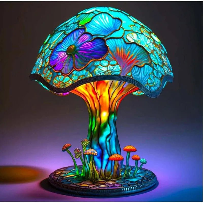 Miyuki – Zauberhafte Pilzlampe aus Harz mit USB