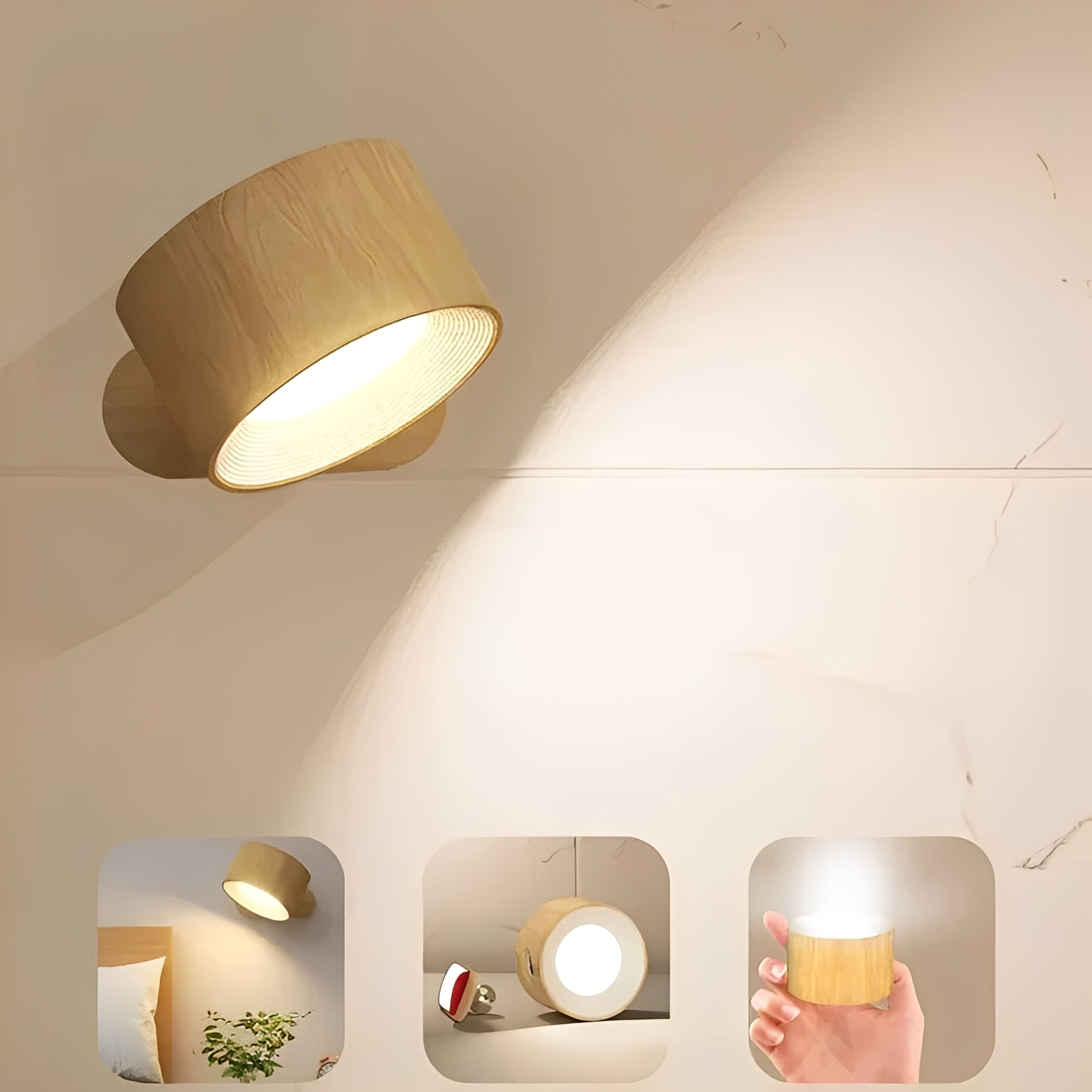Kira – Kabellose LED-Wandleuchte mit Akku