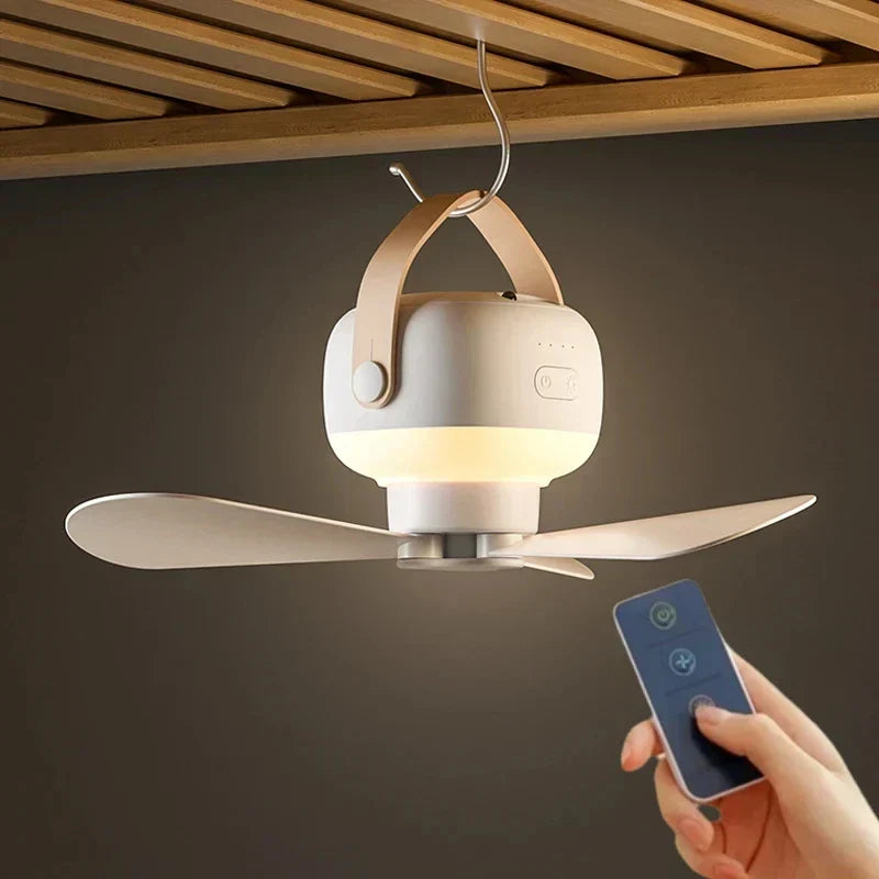 BreezeGo - Tragbarer Mini-Deckenventilator