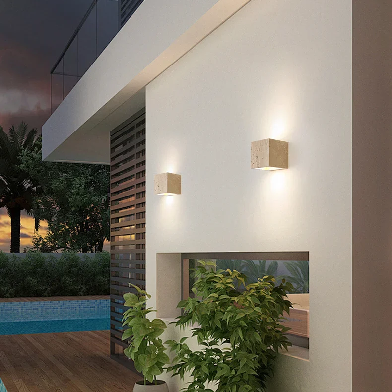 Kohana – Japanische Steinwandlampe