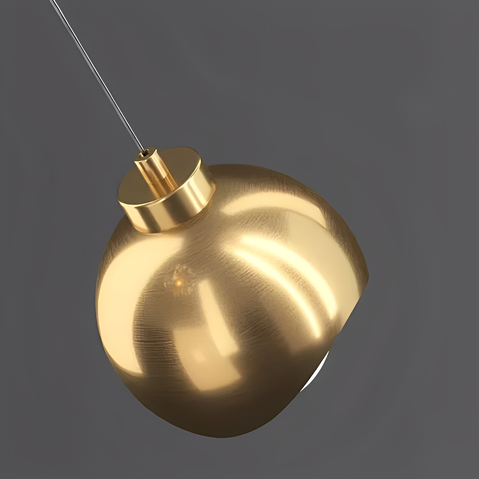 Zaldy – Goldene Luxus-Kristall-Pendelleuchte