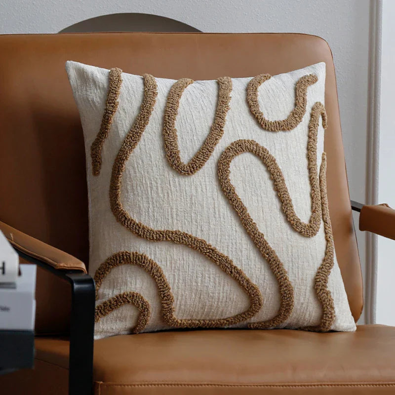 Sabella – Boho Chenille Dekokissen