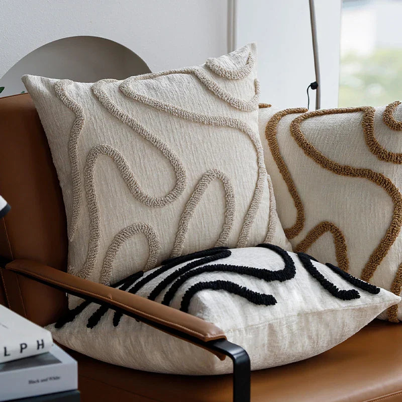 Sabella – Boho Chenille Dekokissen