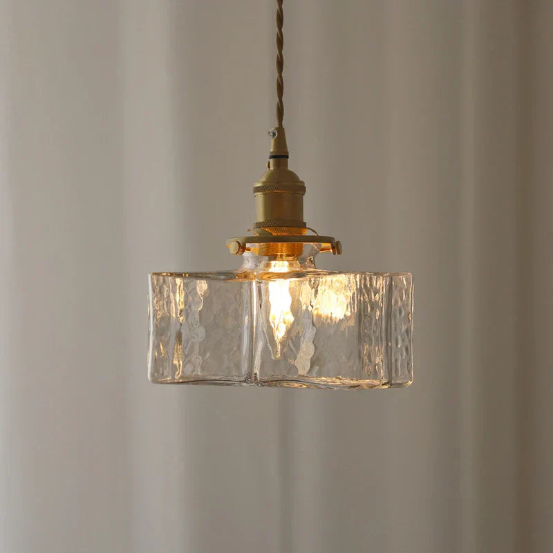 Farrah - Moderne Glas-Hängelampe im Retro-Look