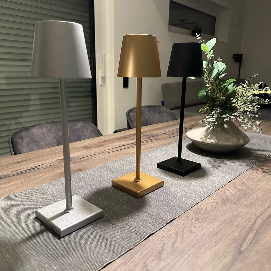 Lerio – Aluminium LED-Ladetischlampe