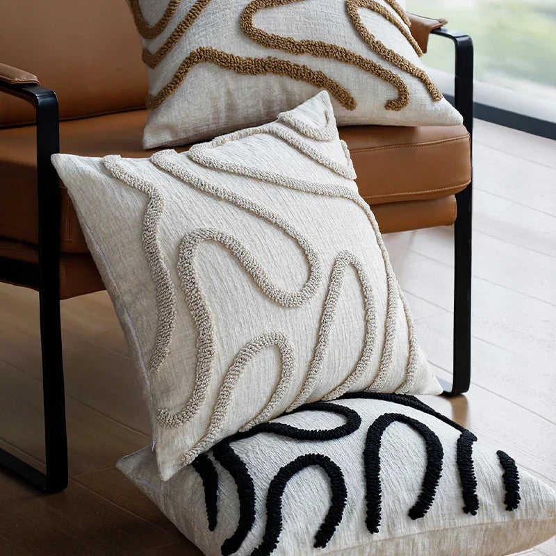 Sabella – Boho Chenille Dekokissen