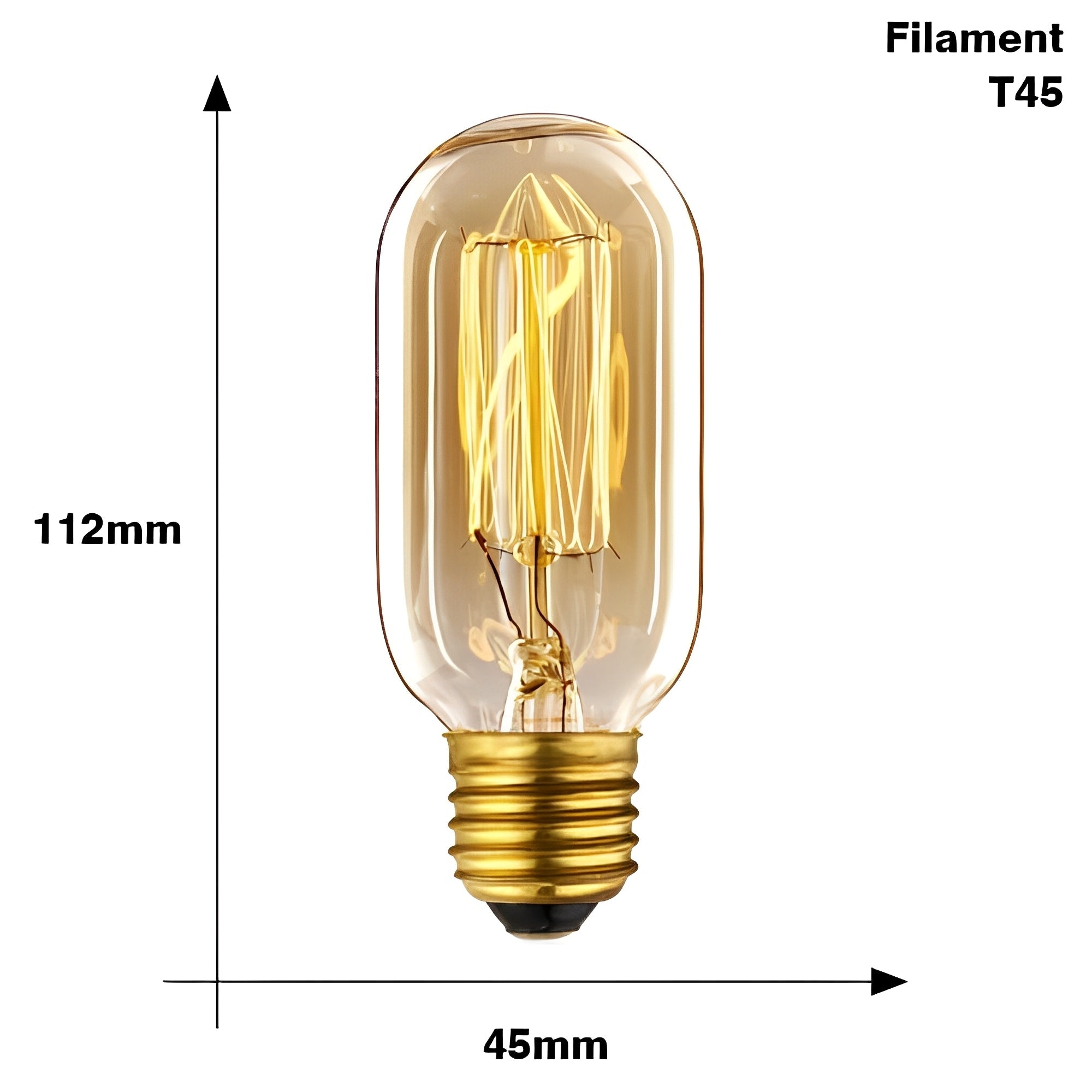 Tom – Vintage Edison Glühbirne mit Glühfaden