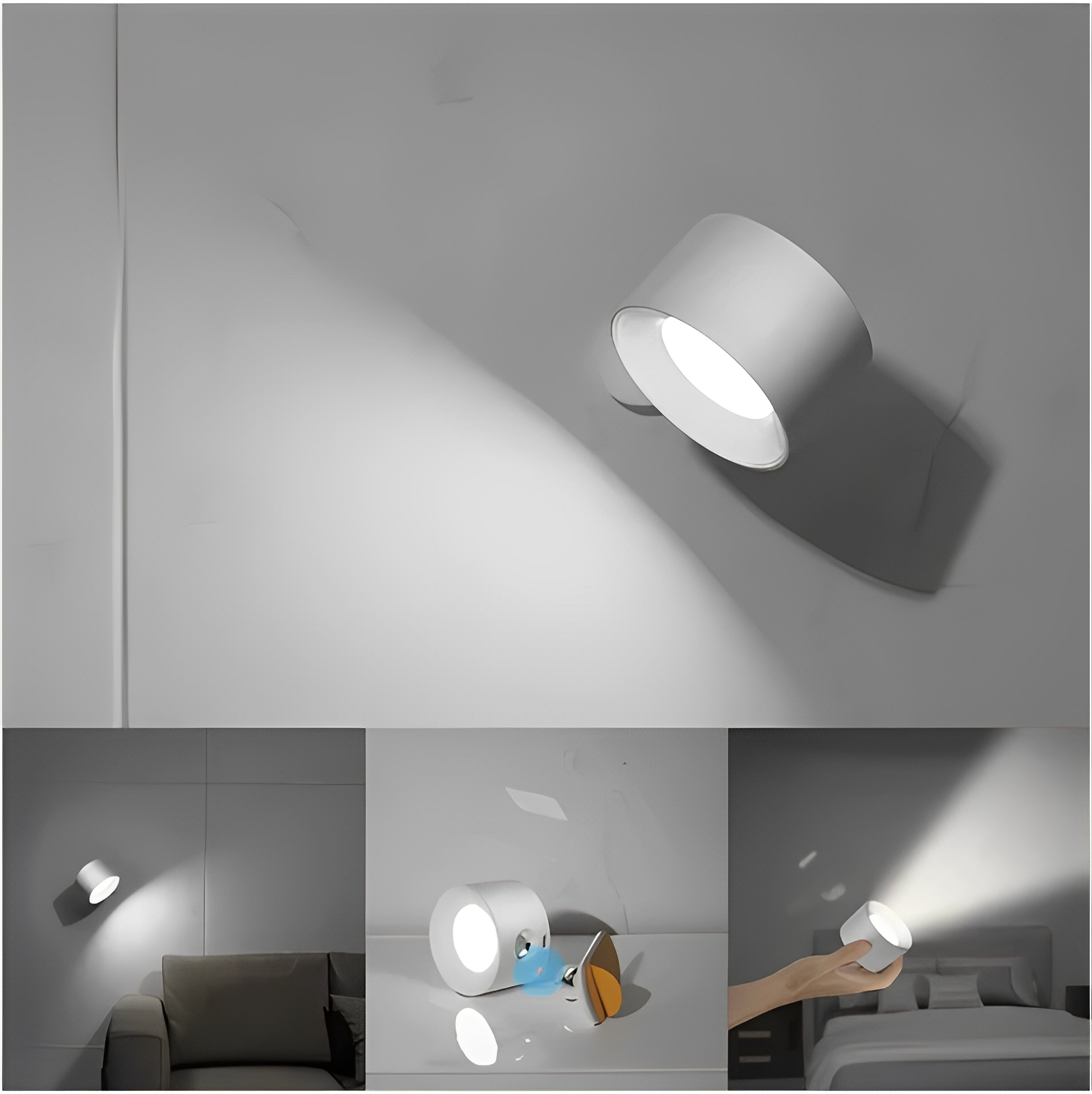 Jana – Wiederaufladbare USB LED Wandleuchte