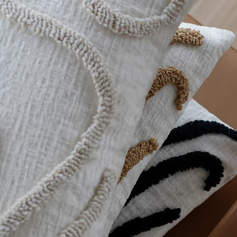 Sabella – Boho Chenille Dekokissen