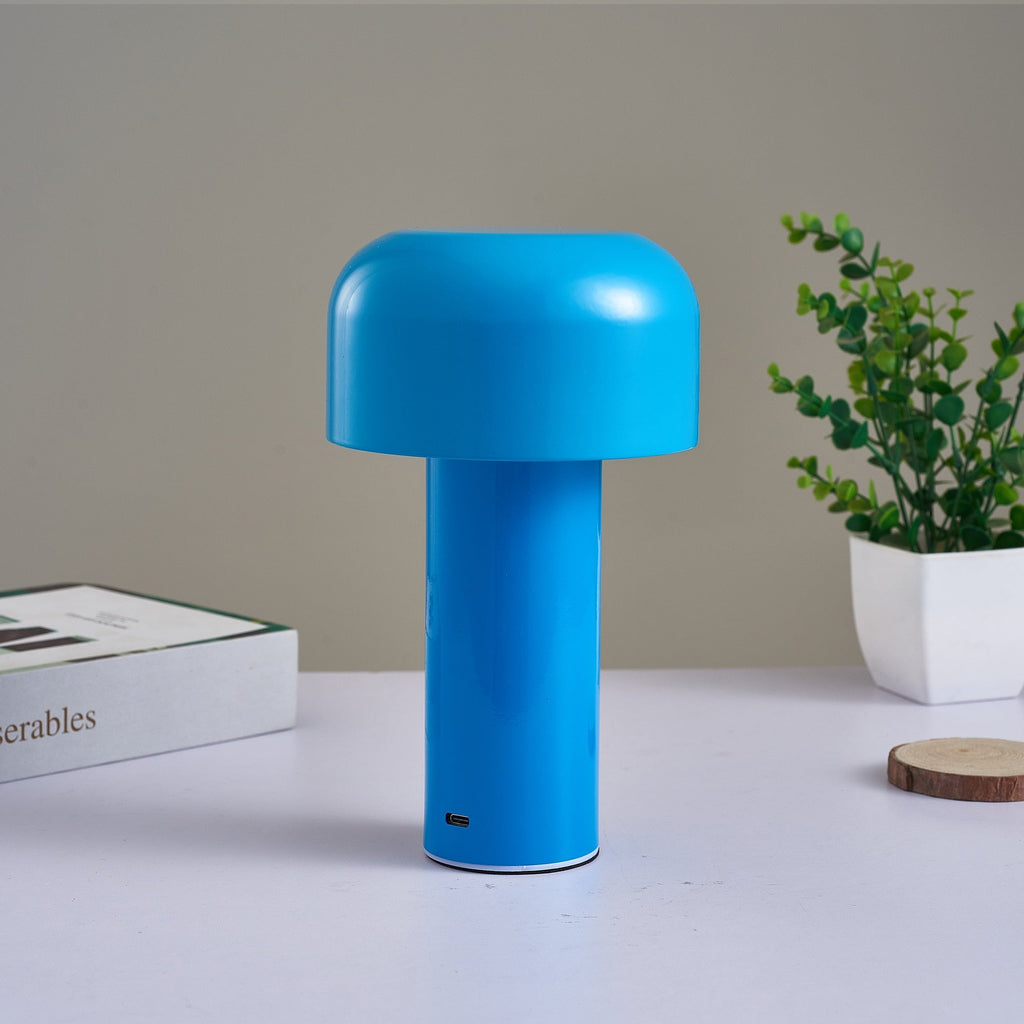 Mira – Metall-Pilzlampe mit Berührungssteuerung & USB-Ladung
