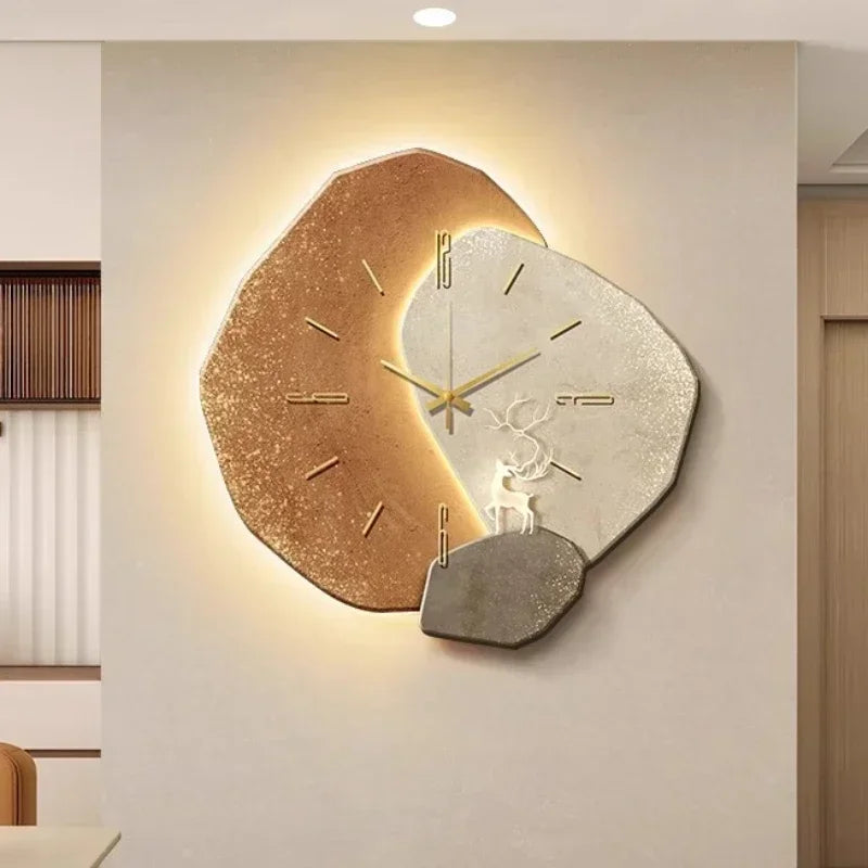 ZeitHolz – Stilvolle Holz-Wanduhr mit geräuschlosem Uhrwerk für ruhige Räume