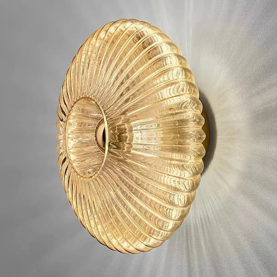 Sammy – Französische Bauhaus-Glas-Wandleuchte