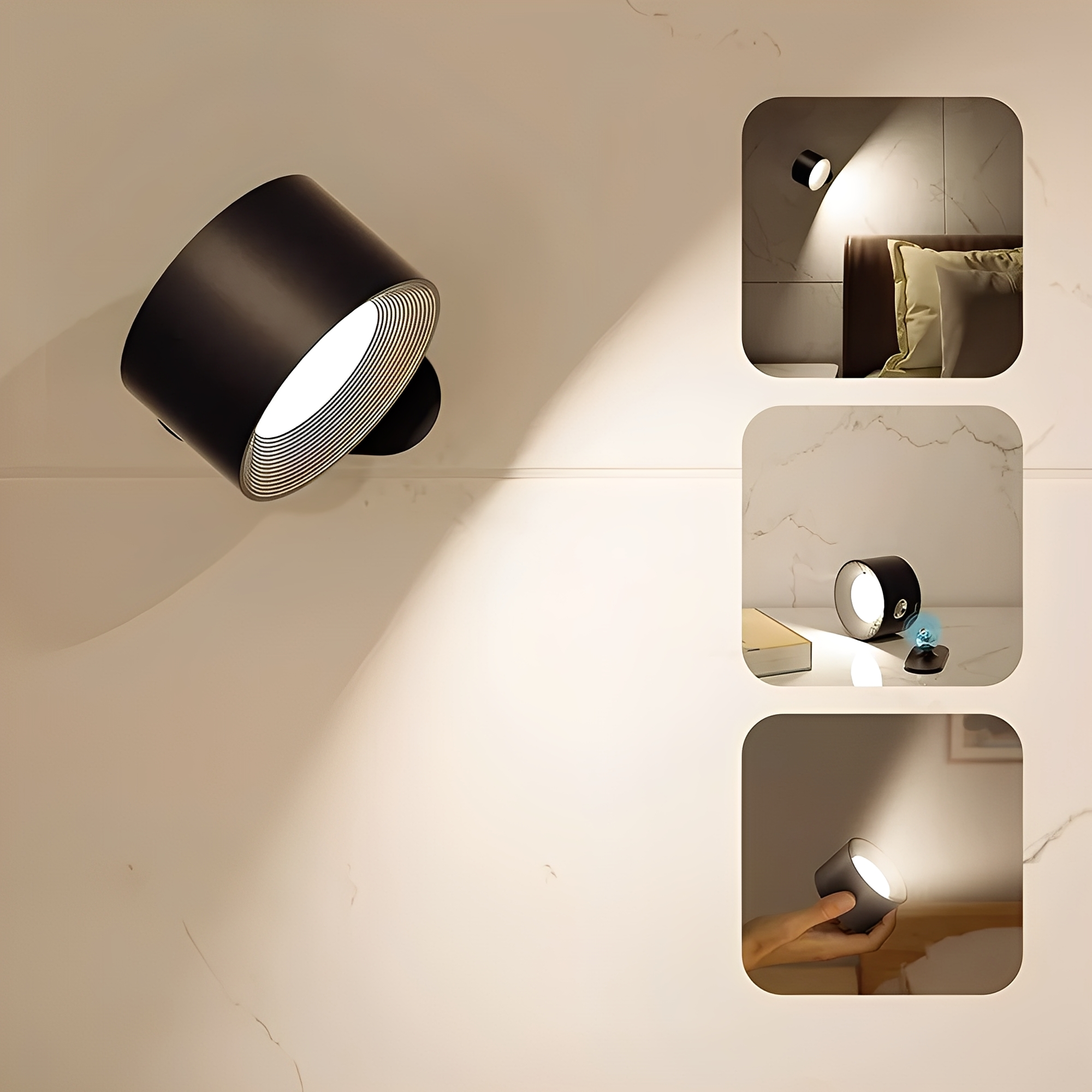 Jana – Wiederaufladbare USB LED Wandleuchte