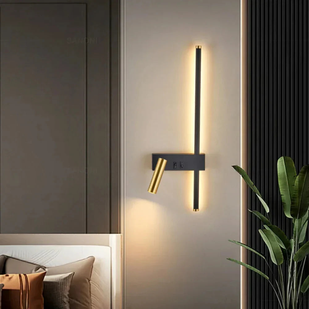 Akagi – Zeitgemäße Wandlampe mit edlem Licht