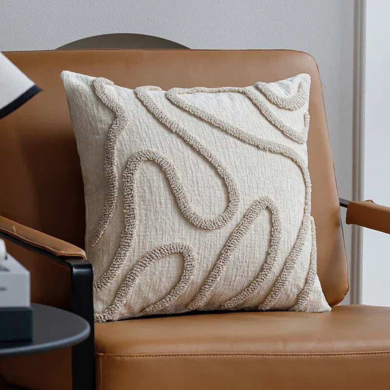 Sabella – Boho Chenille Dekokissen