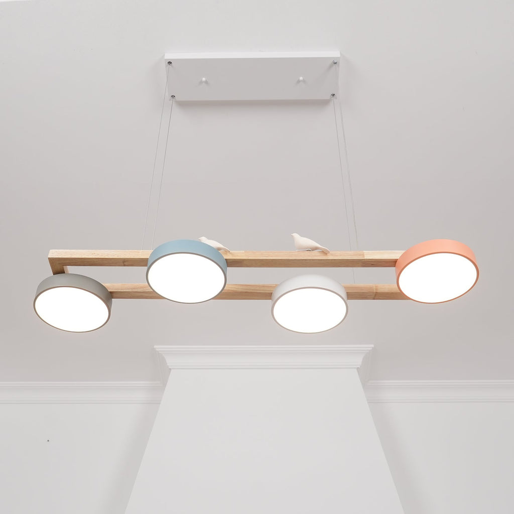 Elian – Moderne LED-Pendelleuchte aus Massivholz