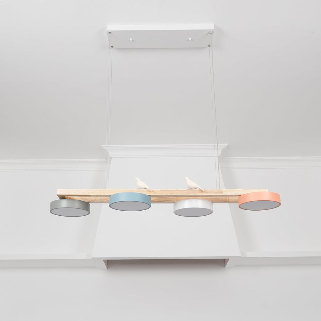 Elian – Moderne LED-Pendelleuchte aus Massivholz