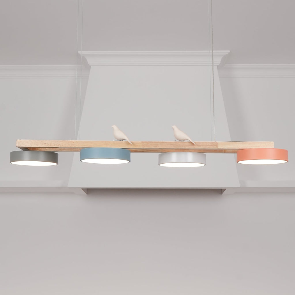 Elian – Moderne LED-Pendelleuchte aus Massivholz
