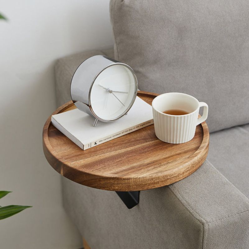 Nero – Einstellbares Tablett für Sofa-Armlehne aus Holz
