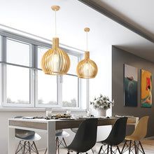 Nordic Glow - Handgefertigte Holz-Pendelleuchte