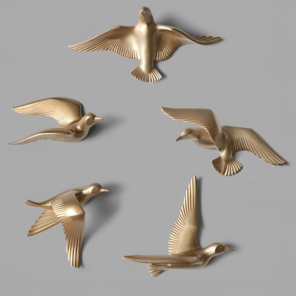 Marella – Dreidimensionale Möwen-Wanddekoration aus Harz