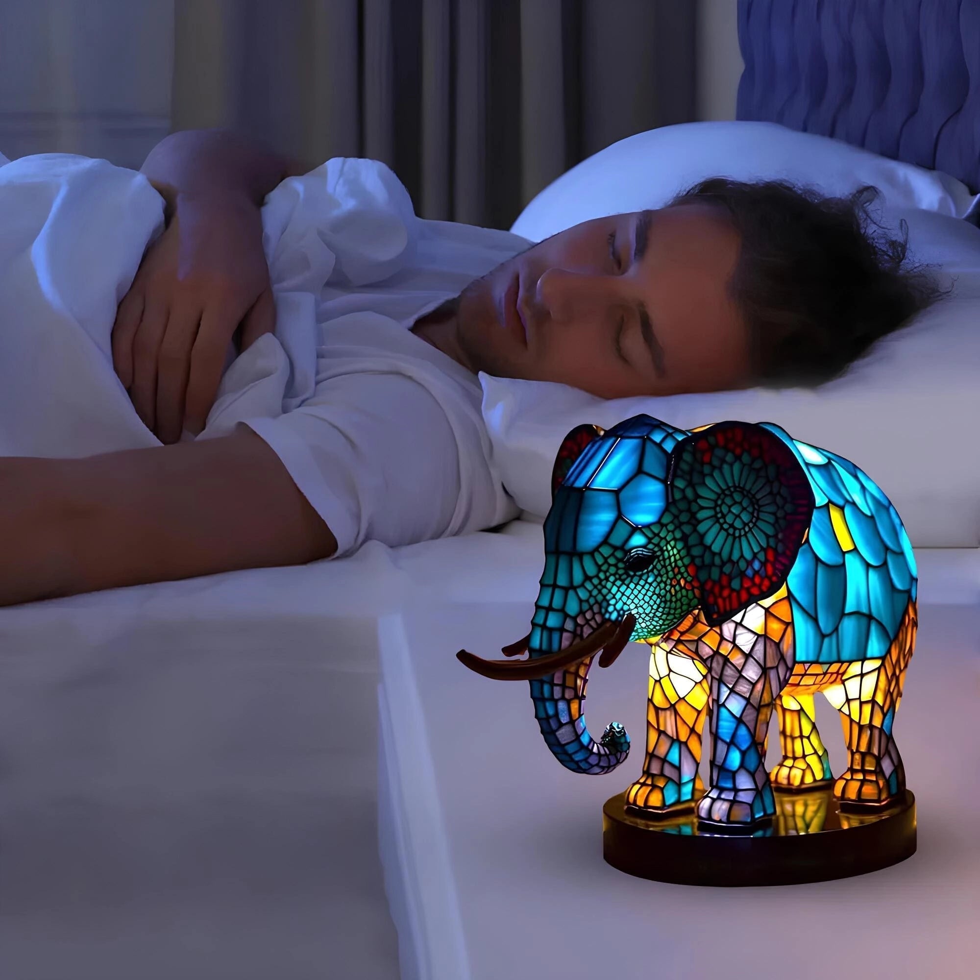 Mystral – Magische Tierfigur aus Harz mit LED-Licht