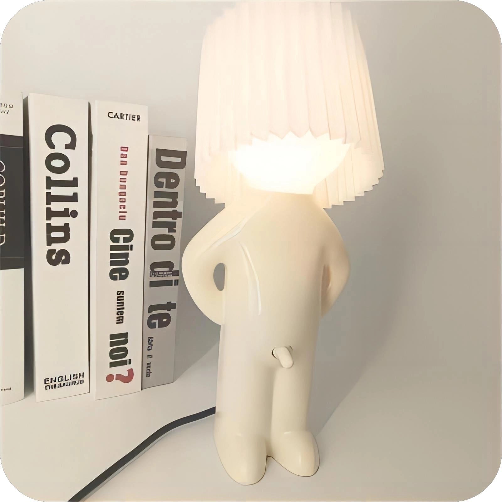 Hugo – Kreative Tischlampe in Form einer Person