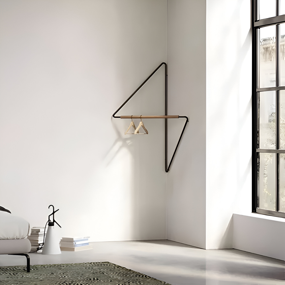 Mika – Minimalistischer Design-Eck-Kleiderständer