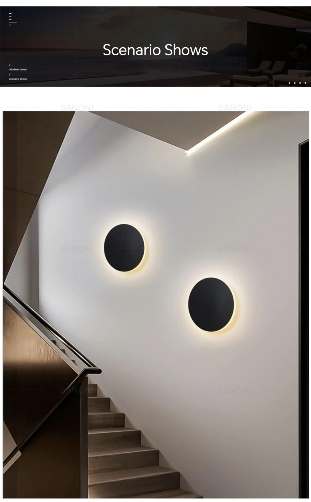 SleekGlow Wandlampe – Runde LED-Leuchte für stilvolle, moderne Wandbeleuchtung