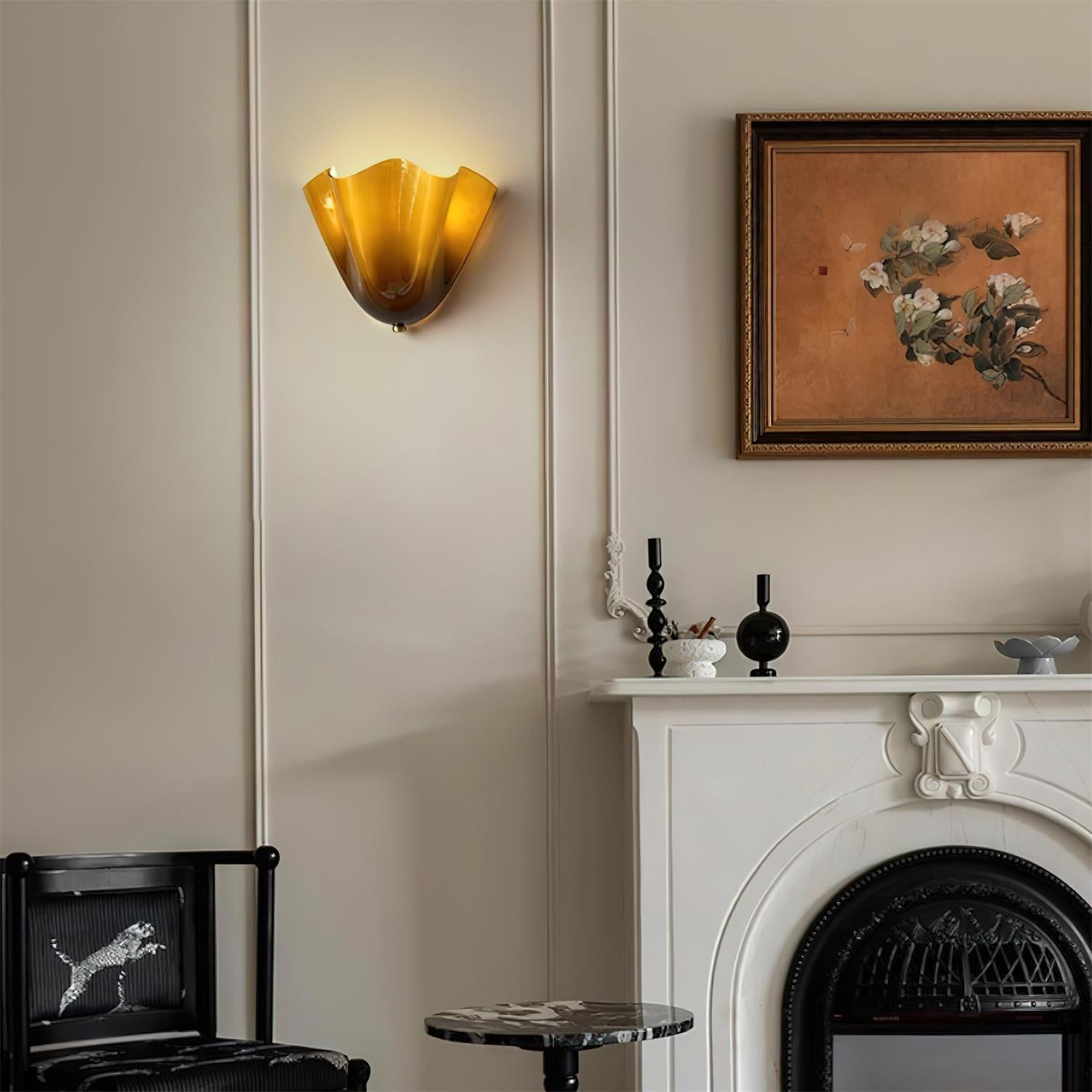 Liza – Französische Muschel-Lampe im alten Stil