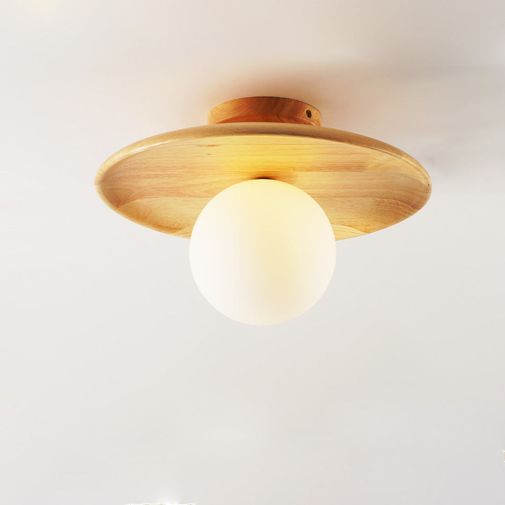 Miyabi – Japanische Lampe aus Holz für die Decke