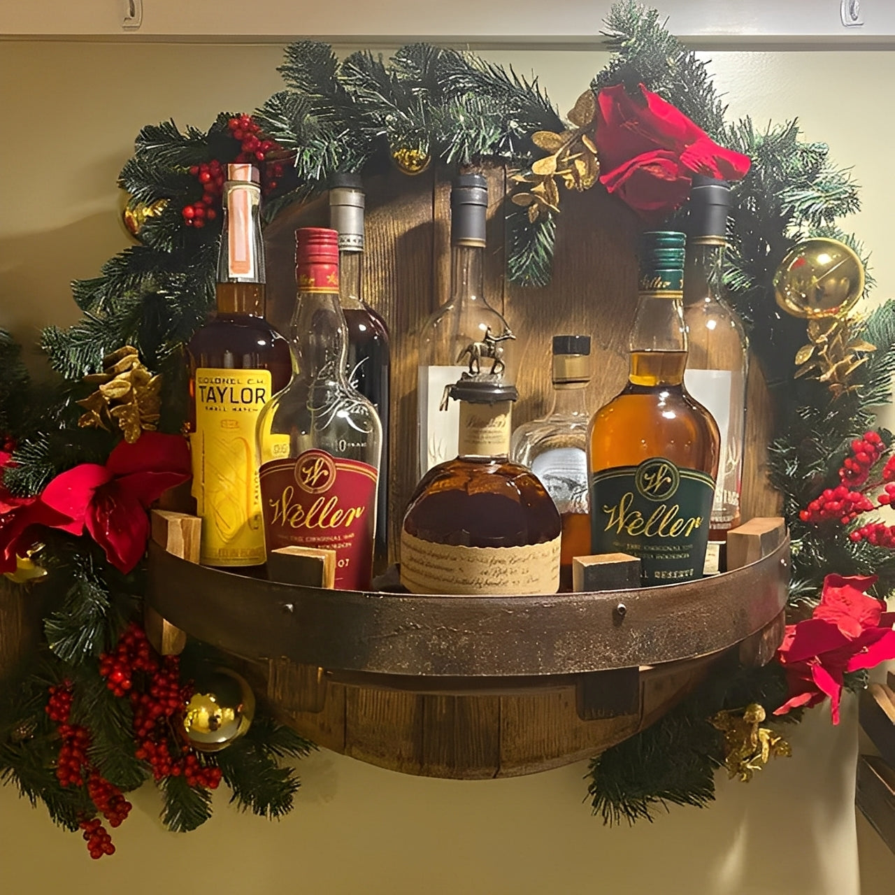 Elias – Holztisch für Wein & Whiskey