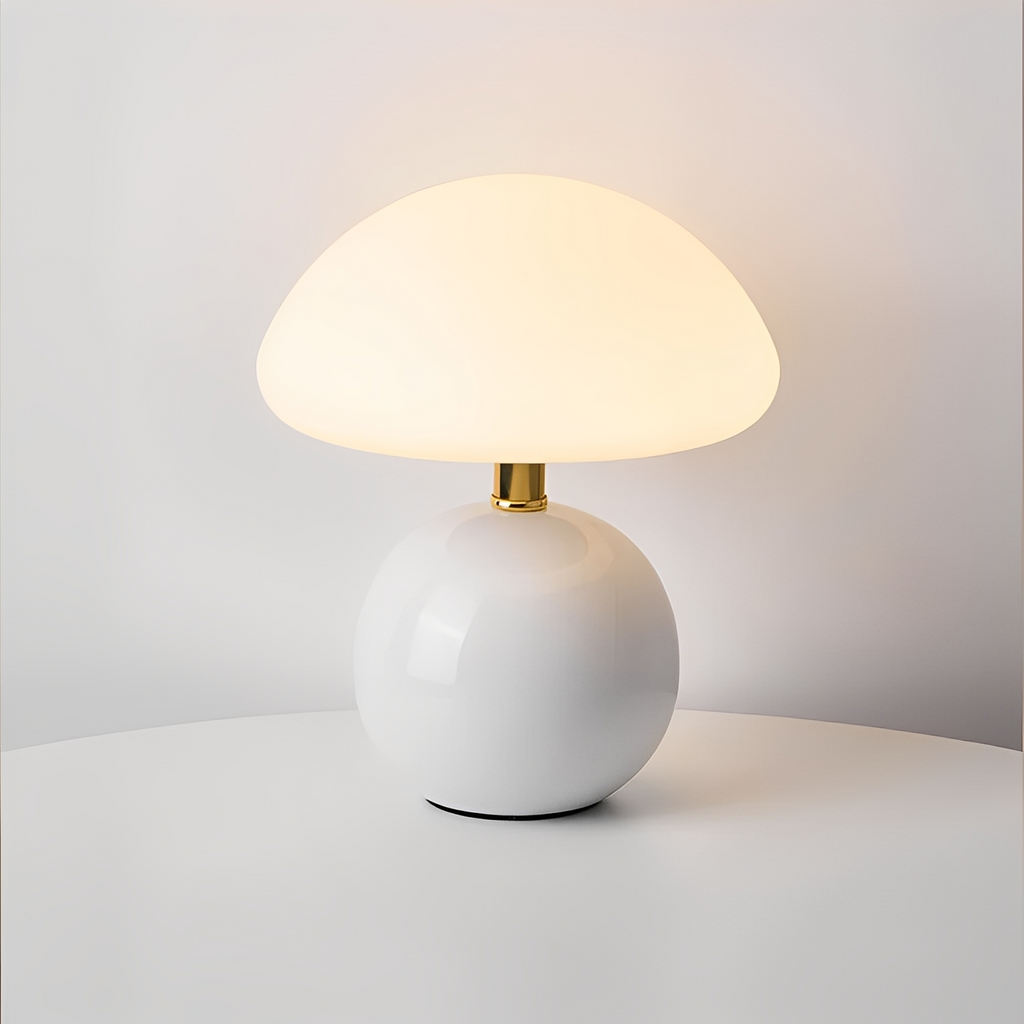 Jhapz – Pilz Tischlampe im modernen Frost-Stil