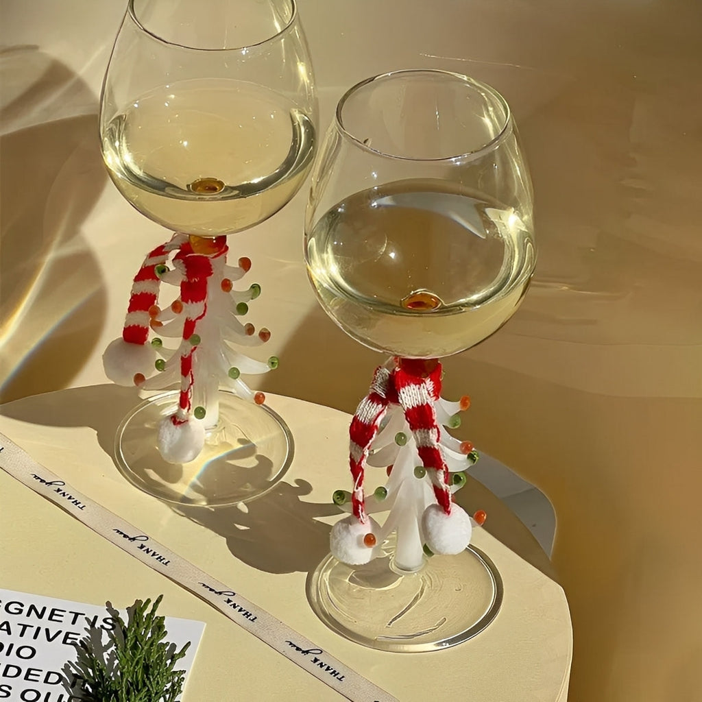 Festiva – Weihnachtsbaum-Weinglas aus Borosilikat