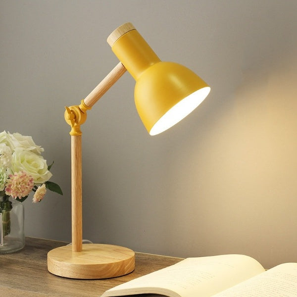 Hygge - Nordische LED-Schreibtischlampe aus Holz