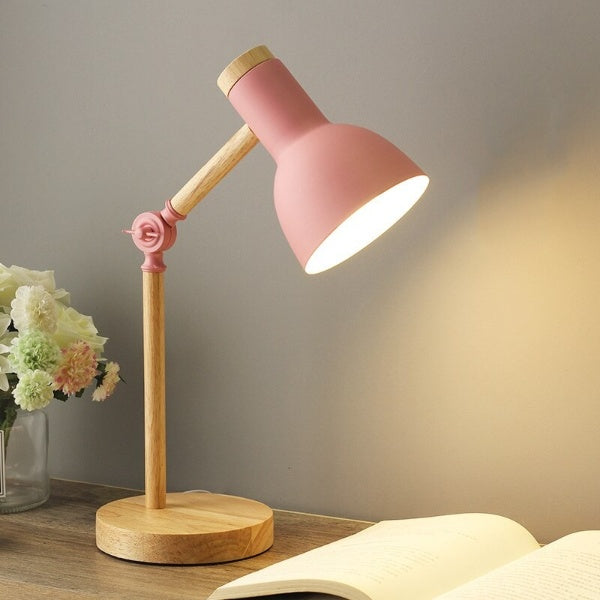 Hygge - Nordische LED-Schreibtischlampe aus Holz