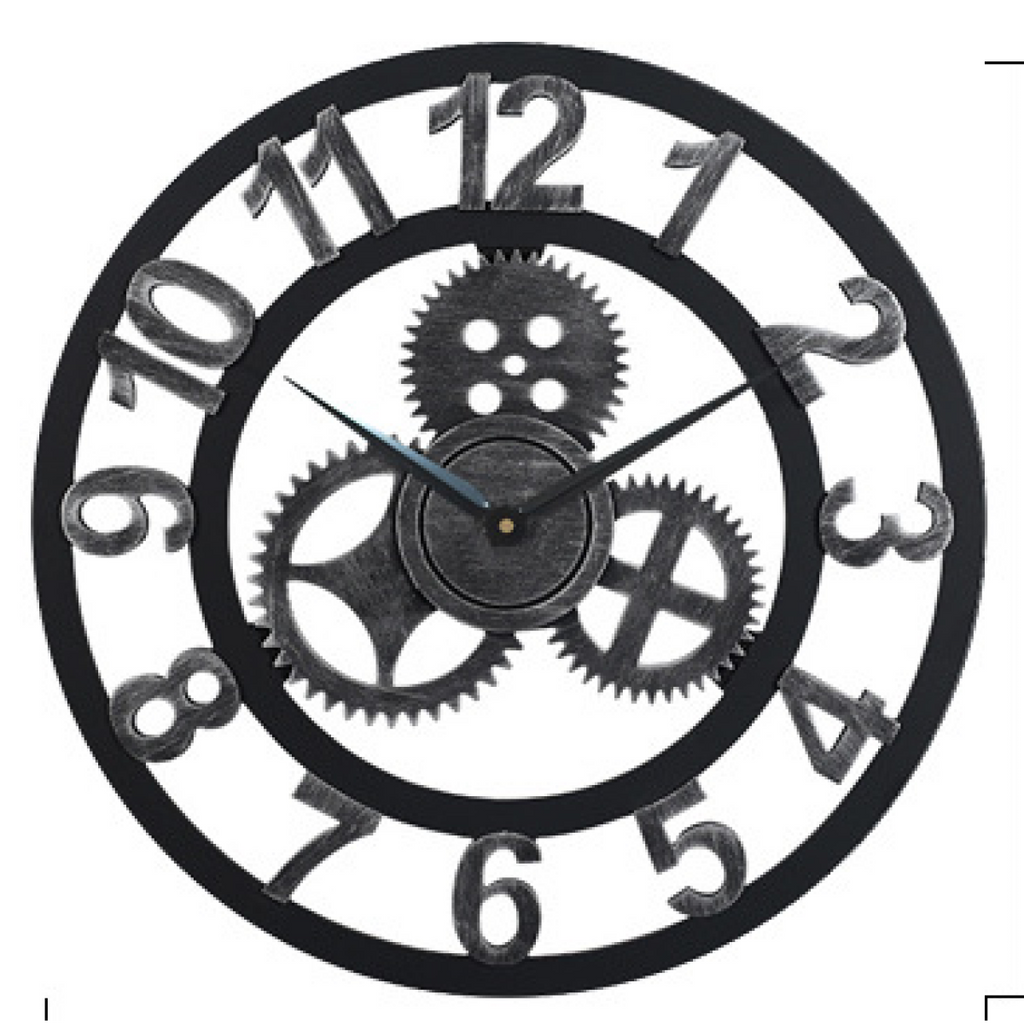 Marlow – Alte Holzwanduhr im Industrie-Look für stilvolle Raumdetails