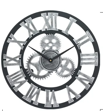 Marlow – Alte Holzwanduhr im Industrie-Look für stilvolle Raumdetails