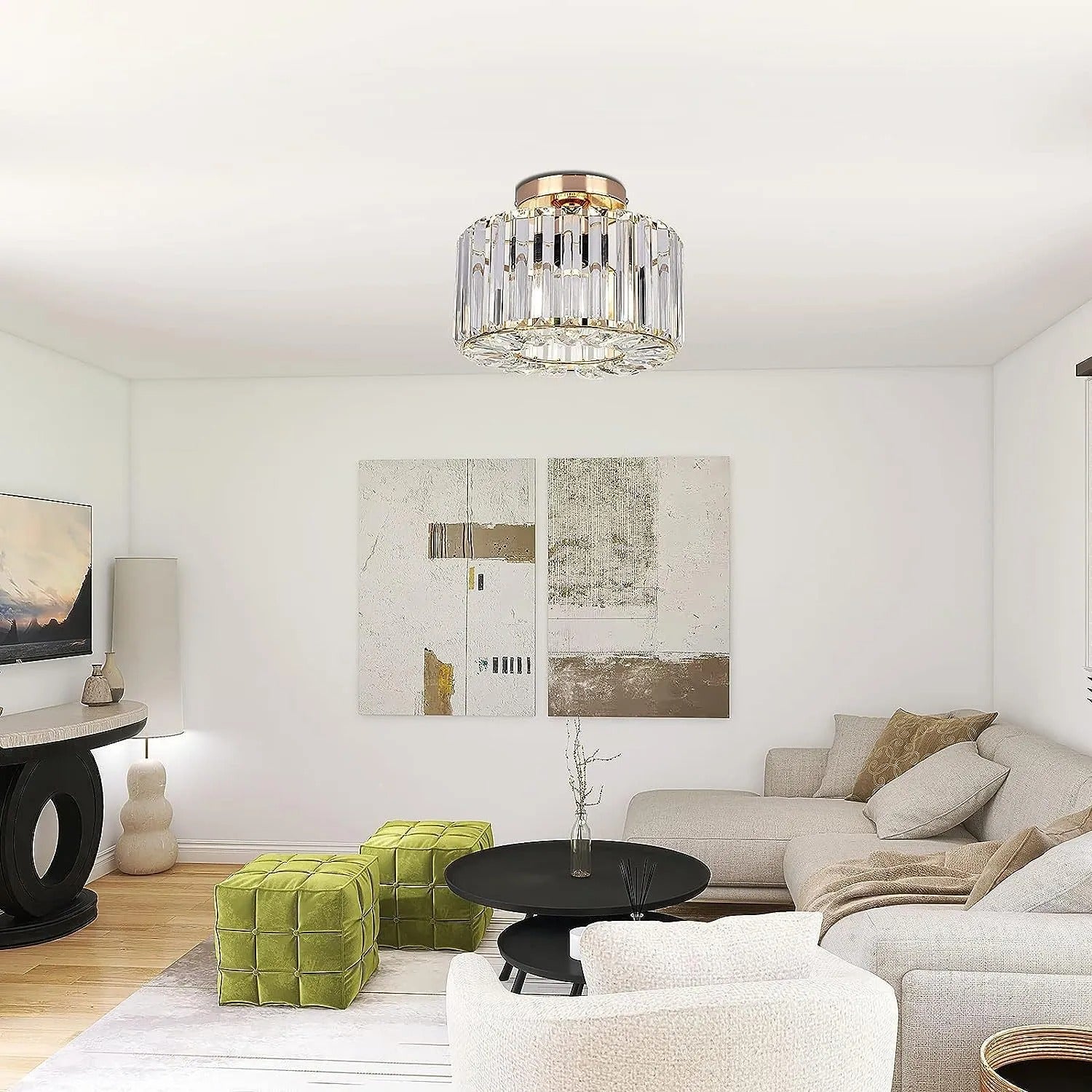 Mariam – Kristall-Deckenlampe