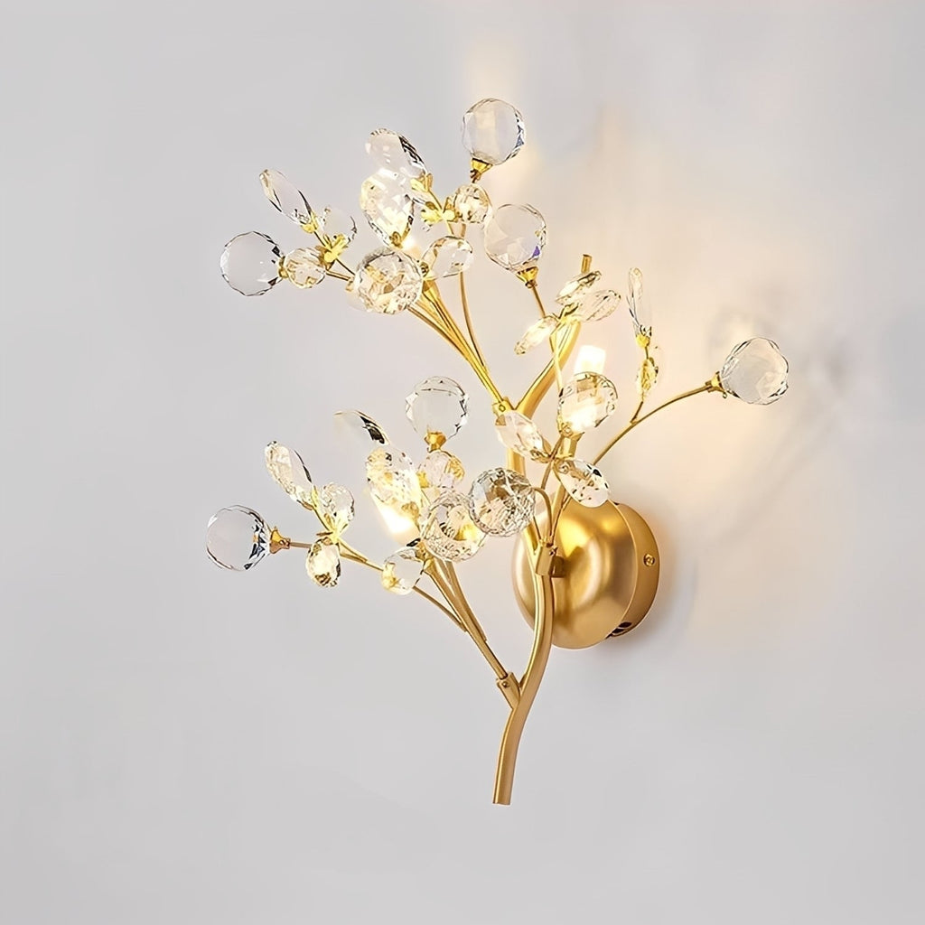 Zuko – Kristall-Wandlampe im Zweig-Design