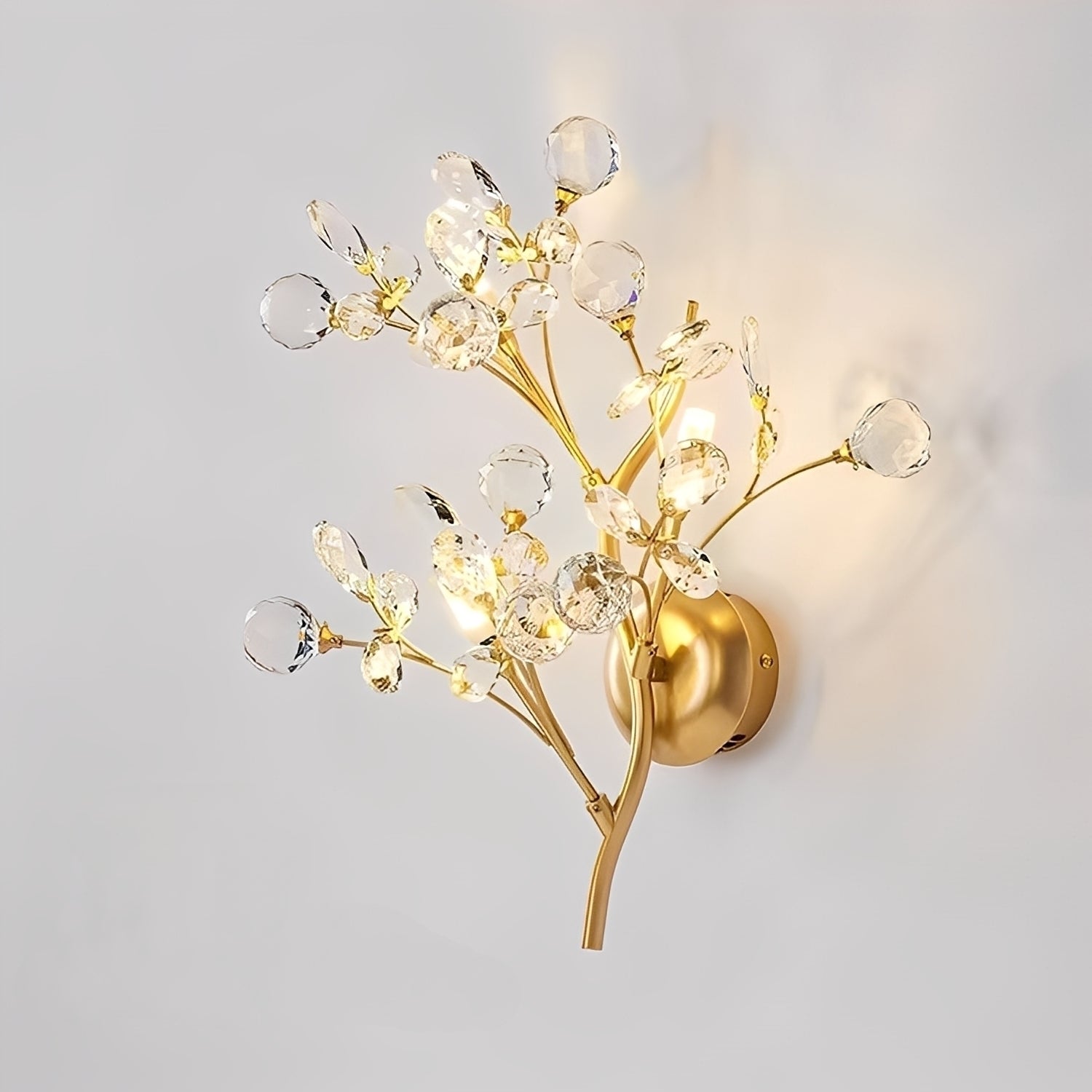 Zuko – Kristall-Wandlampe im Zweig-Design
